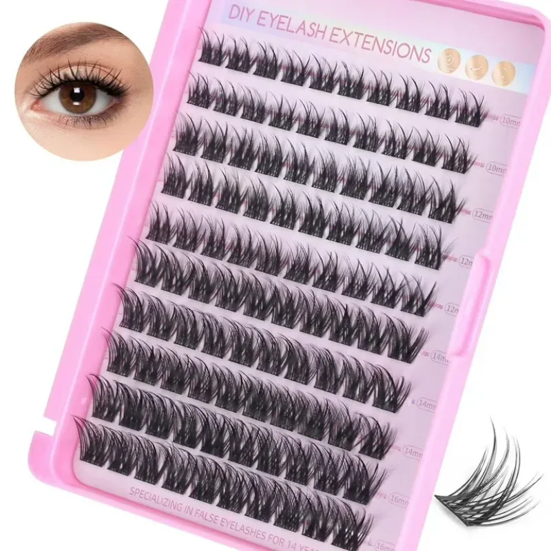 PBT fiber volume lash clusters