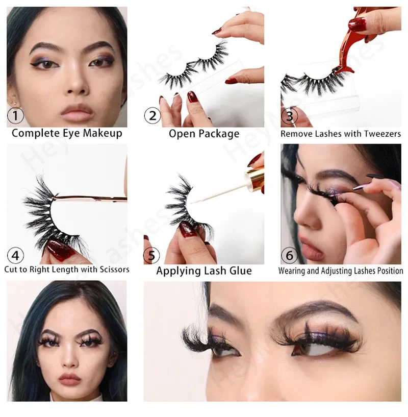 Step by Step Guide on How to Put on Strip Lashes