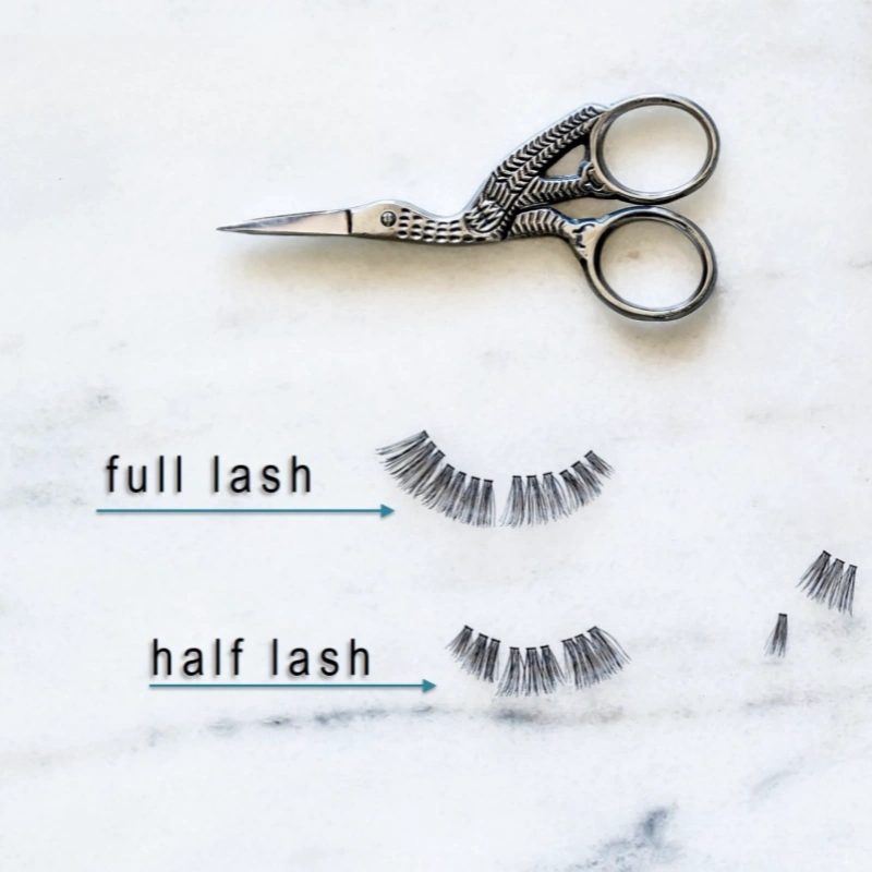 how to make half lashes