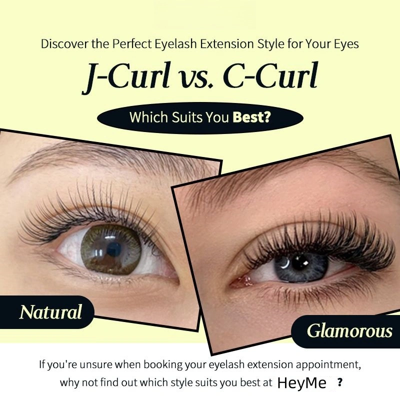 j curl vs c curl lashes