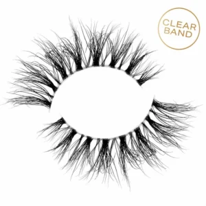 mink lashes clear band