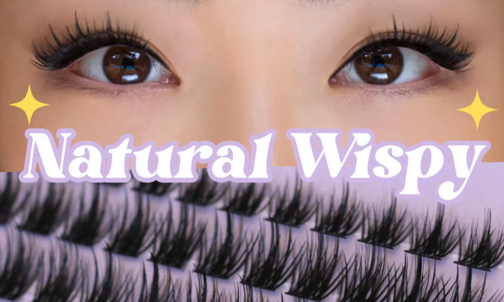 natural wispy cluster lashes