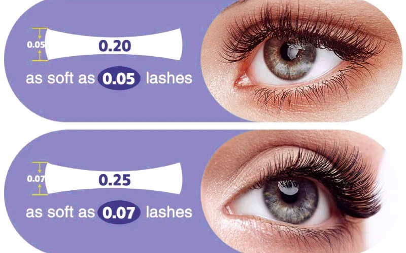 0.05 vs 0.07 Lashes