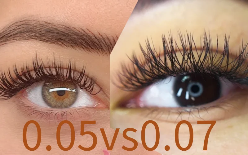 0.05 vs 0.07 Lashes