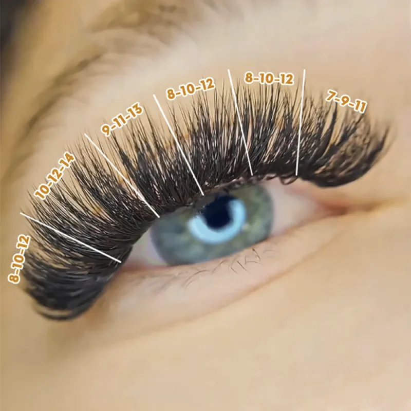 11 13mm cat eyelash extensions