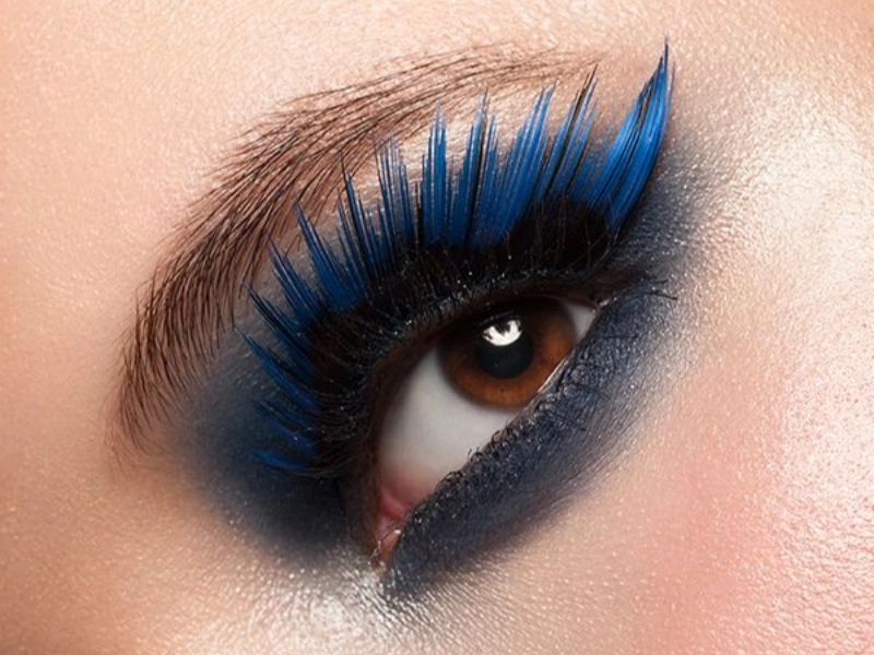 Blue False Eyelashes