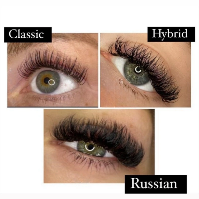 Classic vs Hybrid vs Russian Lash