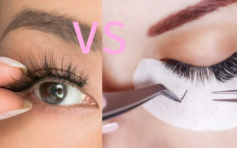 Eyelash Extensions vs Strip Lashes