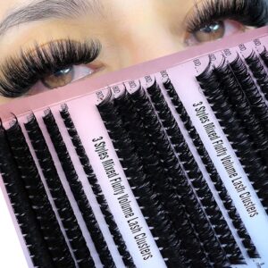 Fluffy Volume Cluster Lashes