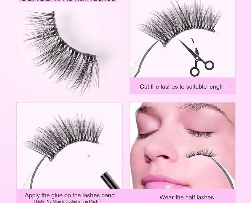 How to wear Half Lashes