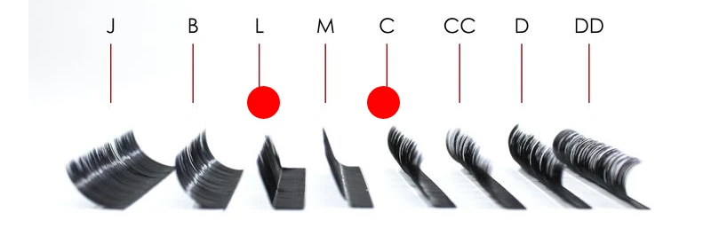 L Curl Lashes vs C Curl