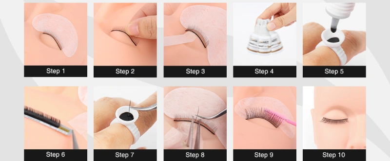 Lash Extensions Usage Steps