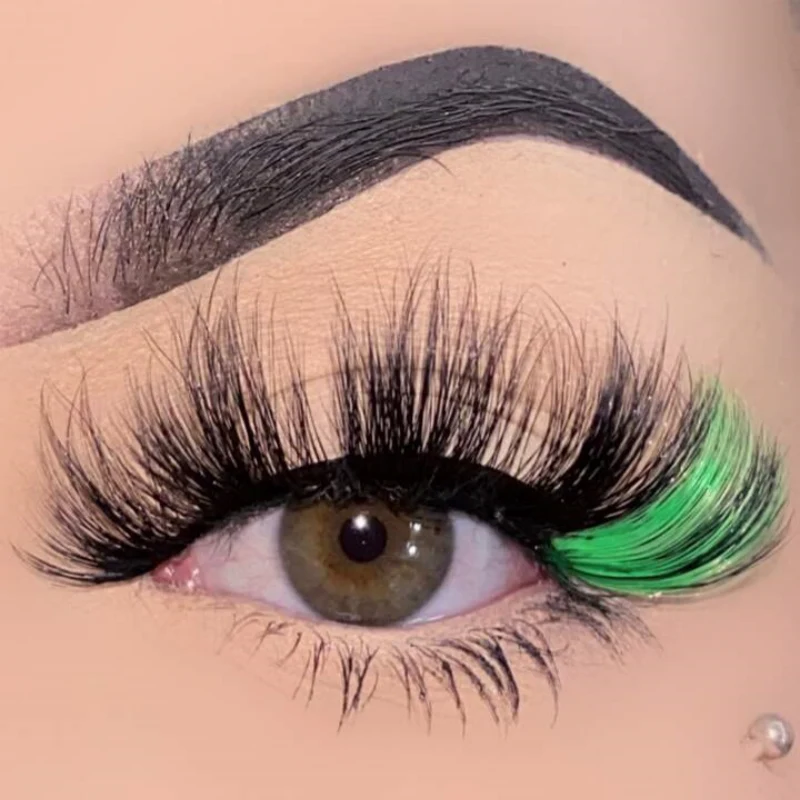 Lashes With Green