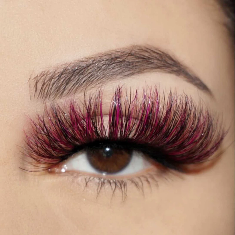 Purple and Black Lashes