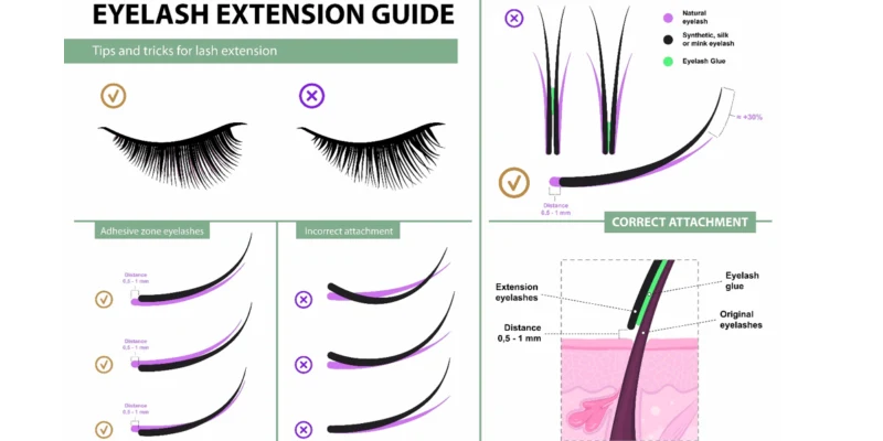 Step by Step Guide to Applying L Curl Lash Extensions