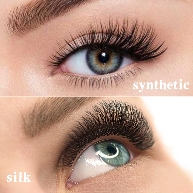 Synthetic vs Silk Lash Extension