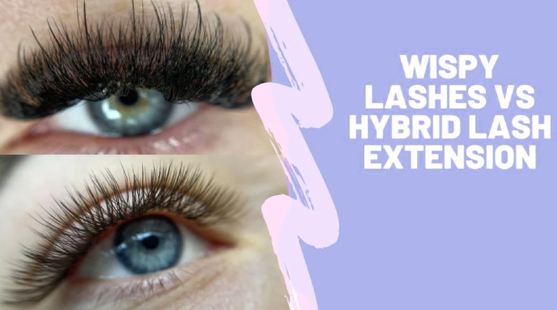 Wispy vs Hybrid Lashes