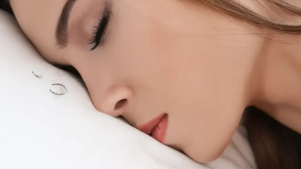 bad habit towward pillow sleeping with lash extensions