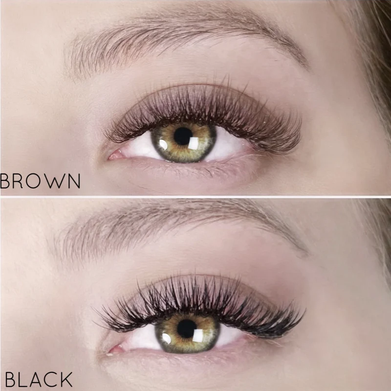 brown vs black lash extensions