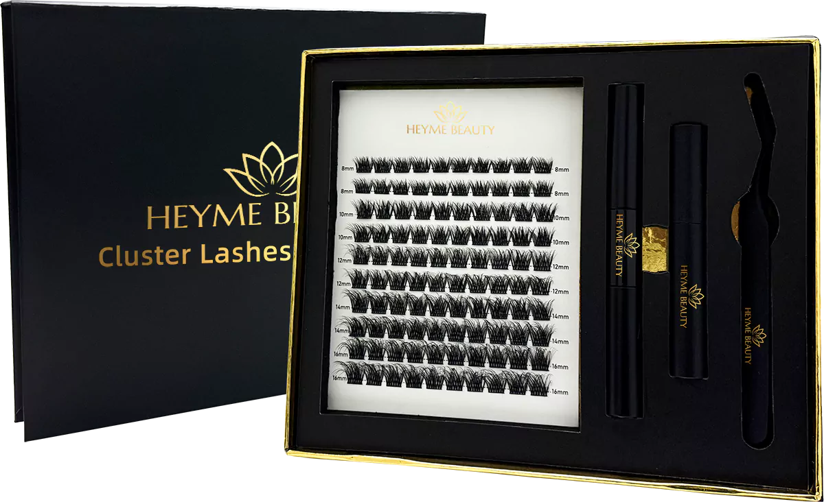 cluster lashes kit packaging