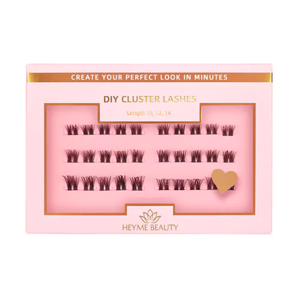 diy cluster lashes paper packaging