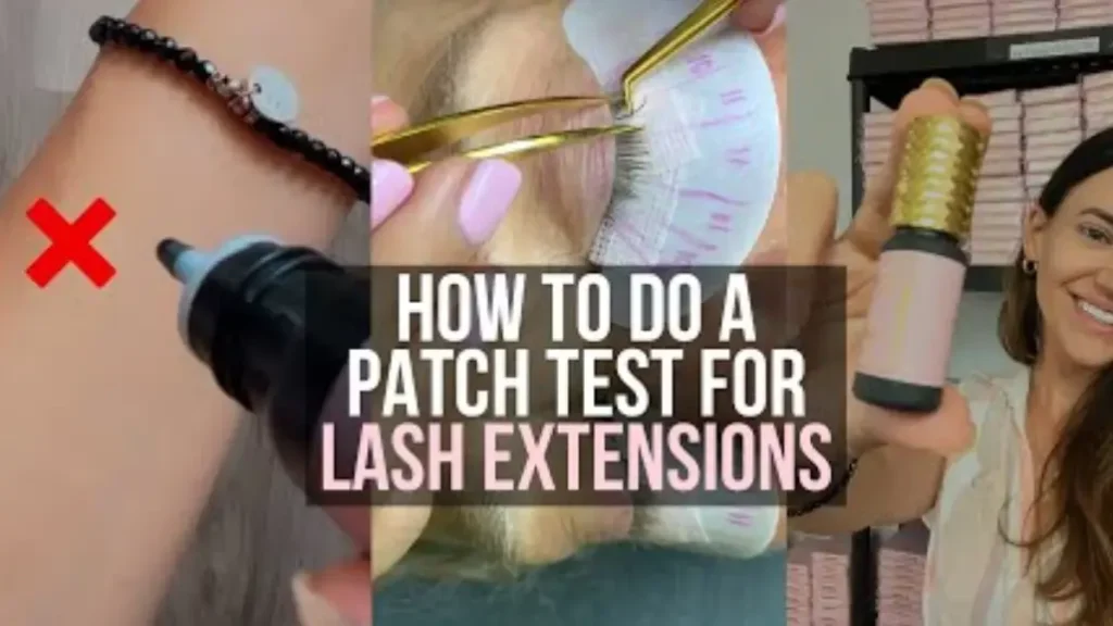 how to do lash extension patch test