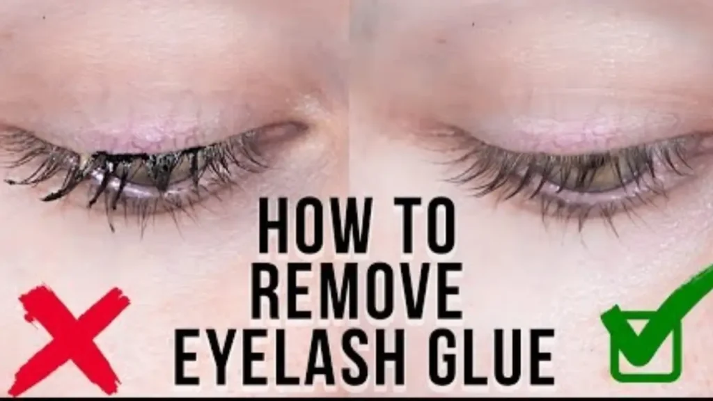 how to get lash extension glue off