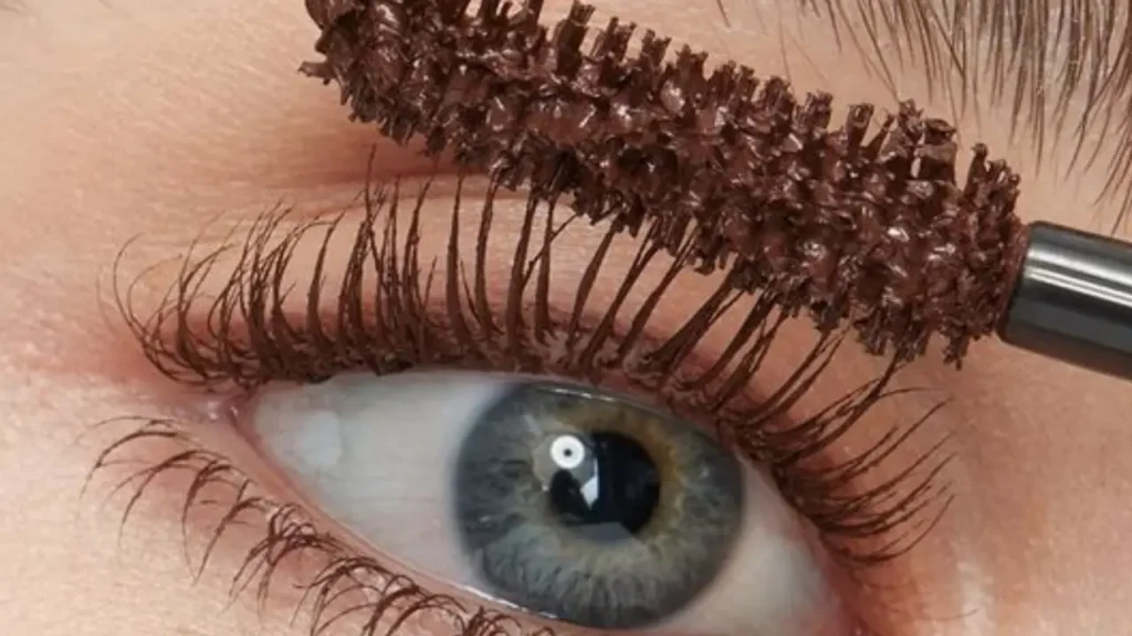 mascara on lash extensions