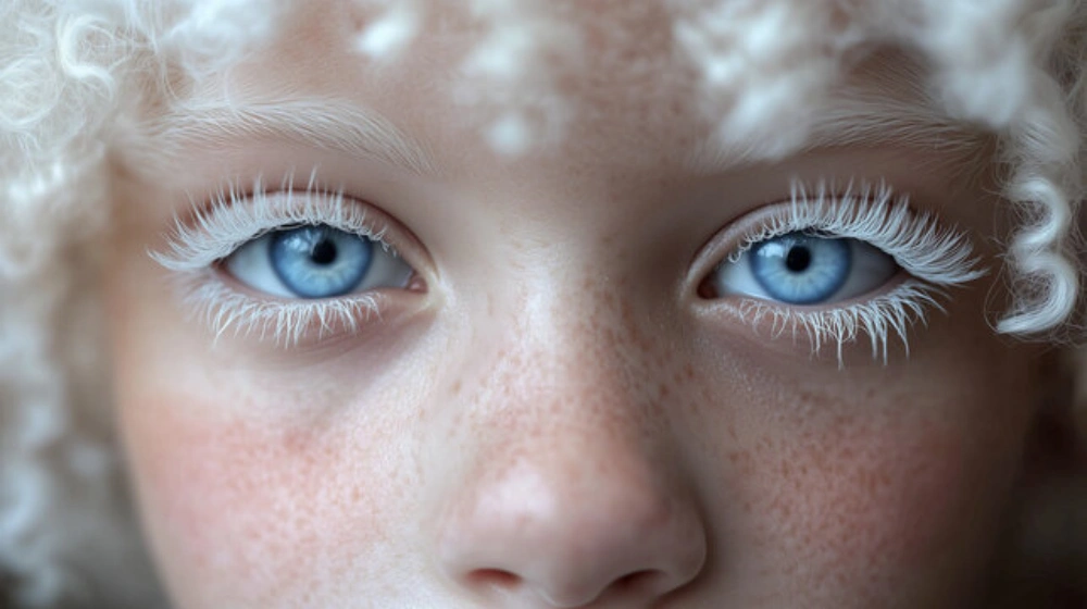 white colored lashes