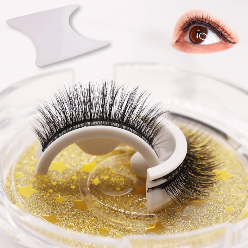 eyelashes no glue or eyeliner
