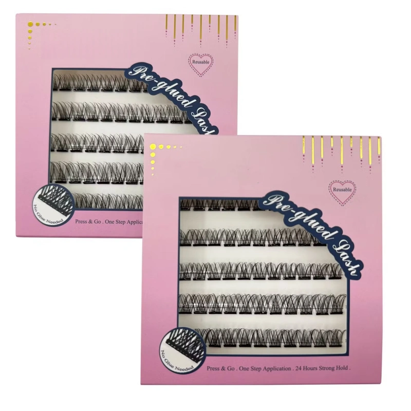 no glue lash clusters