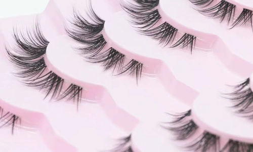 clear band lashes natural