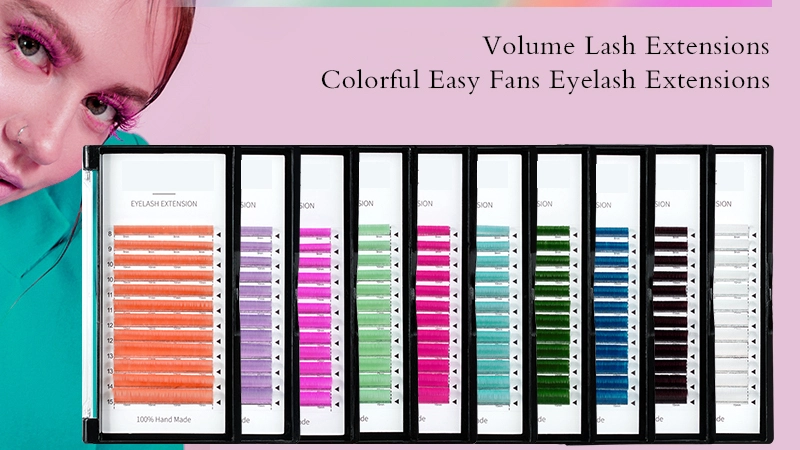 color lash extensions manufacture