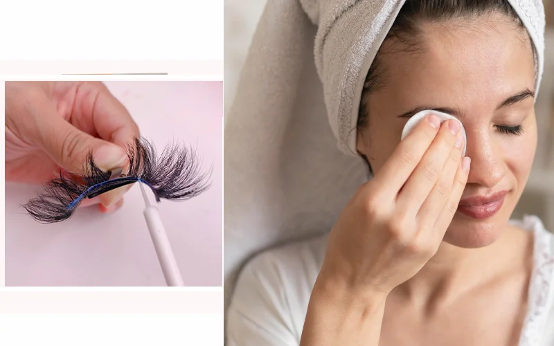 step by step guide on how to get eyelash glue off