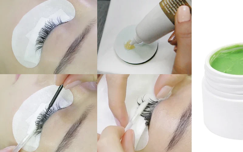 step by step how to use eyelash adhesive remover