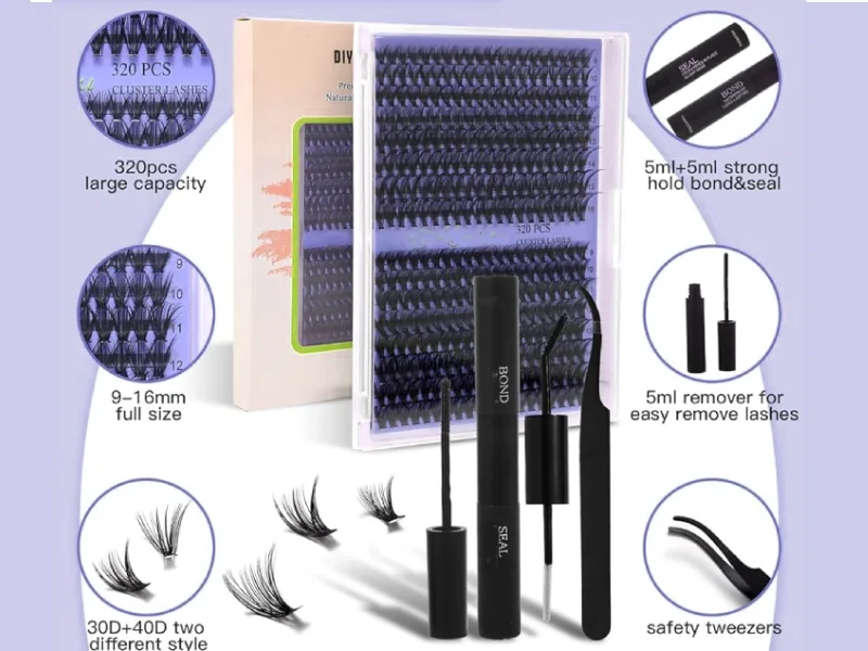 what are cluster eyelash extensions