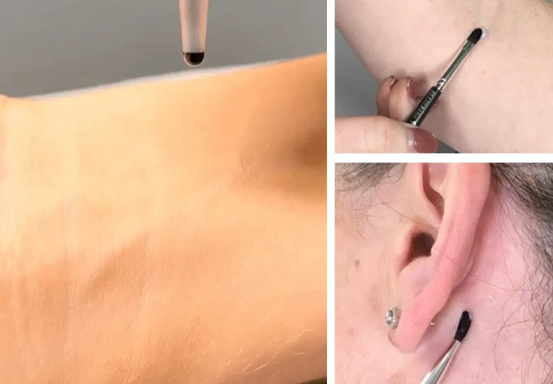 what is an eyelash extension skin patch test