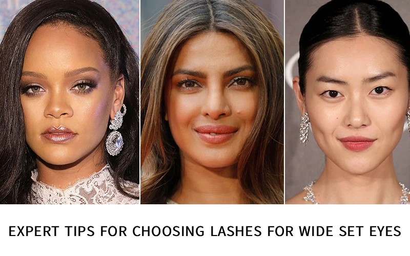 how to choose the right lashes for wide set eyes expert tips