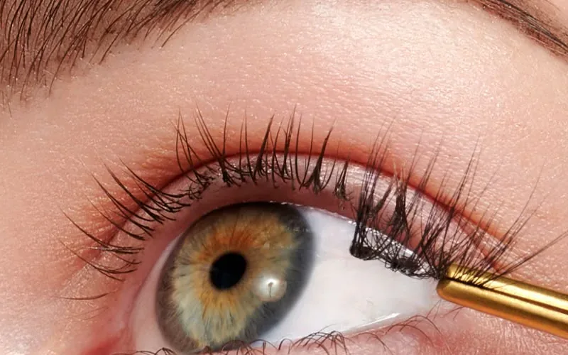 put on lash clusters