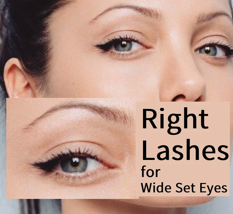 right lashes for wide set eyes