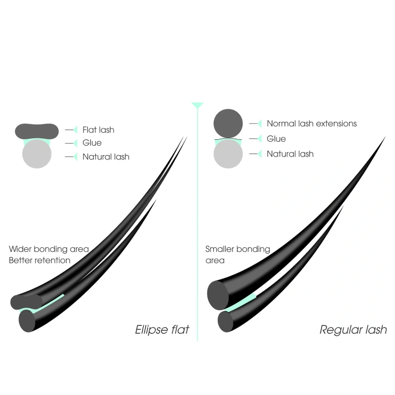 flat lashes vs. 3d lashes