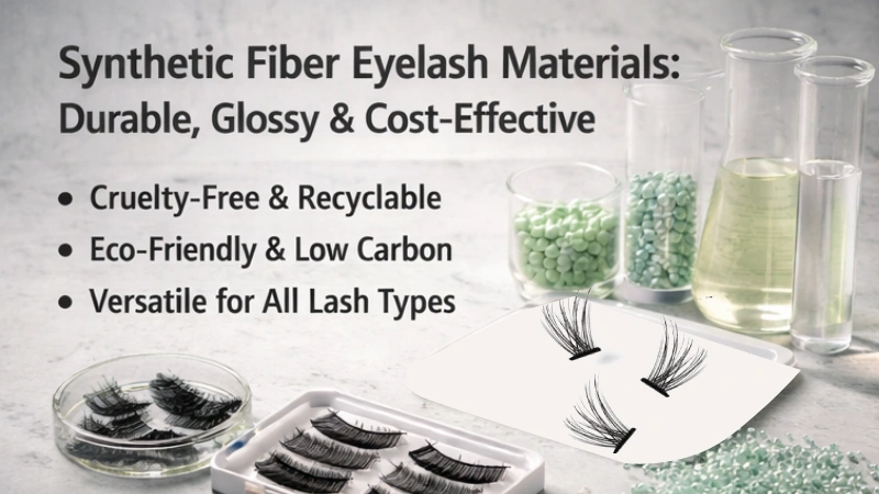 synthetic eyelashes fiber materials