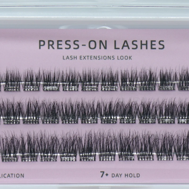 brown pre glued cluster lashes