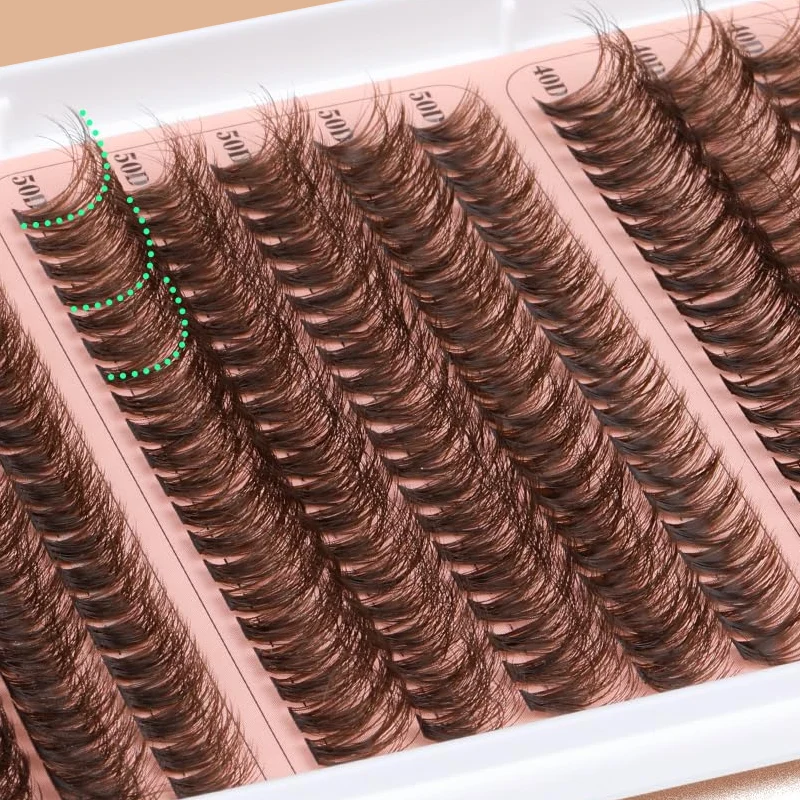 d curl brown clusters