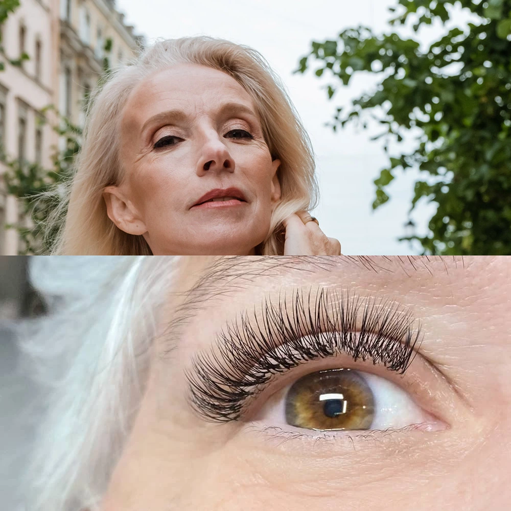 false eyelashes for older women