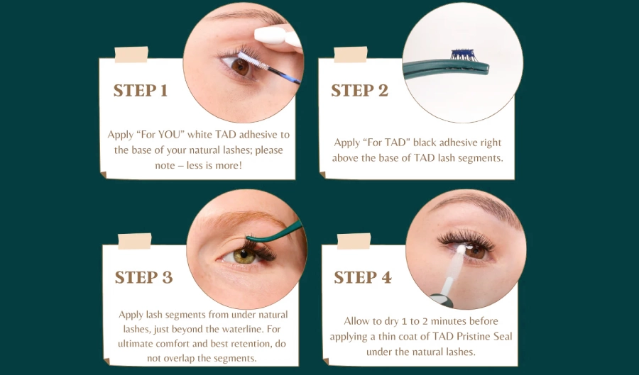 how to apply lash clusters