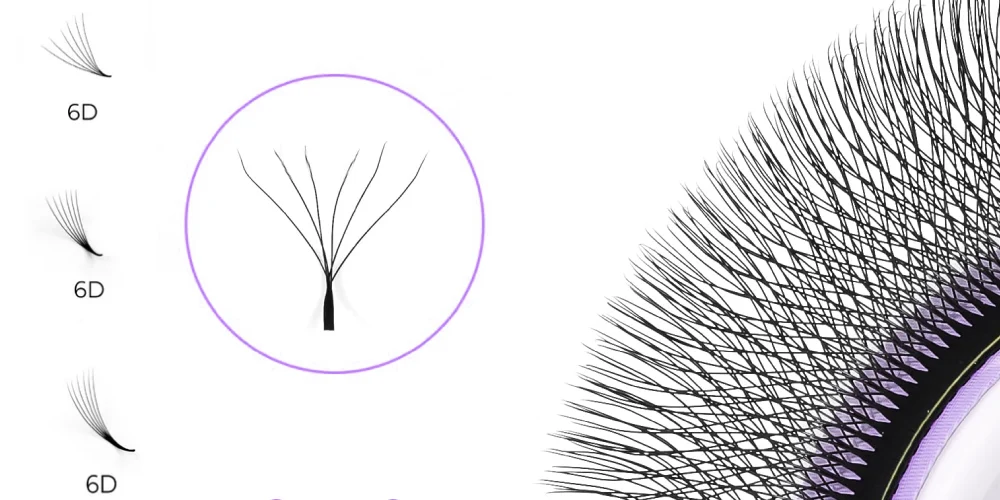 6D eyelash extensions refer