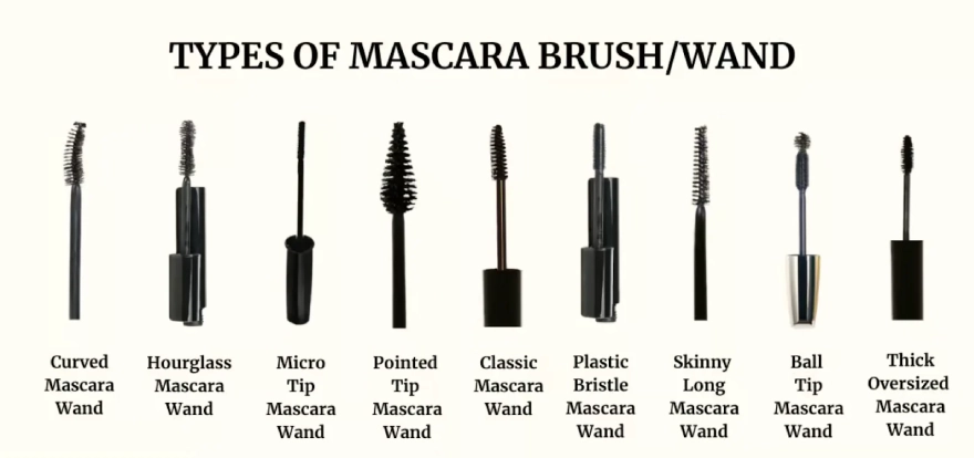 TYPES OF MASCARA BRUSH WAND