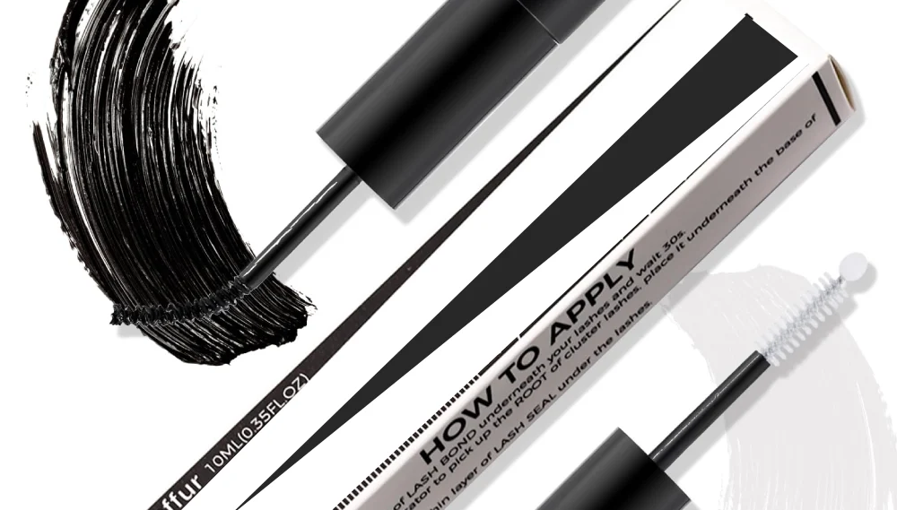 black vs clear eyelash glue