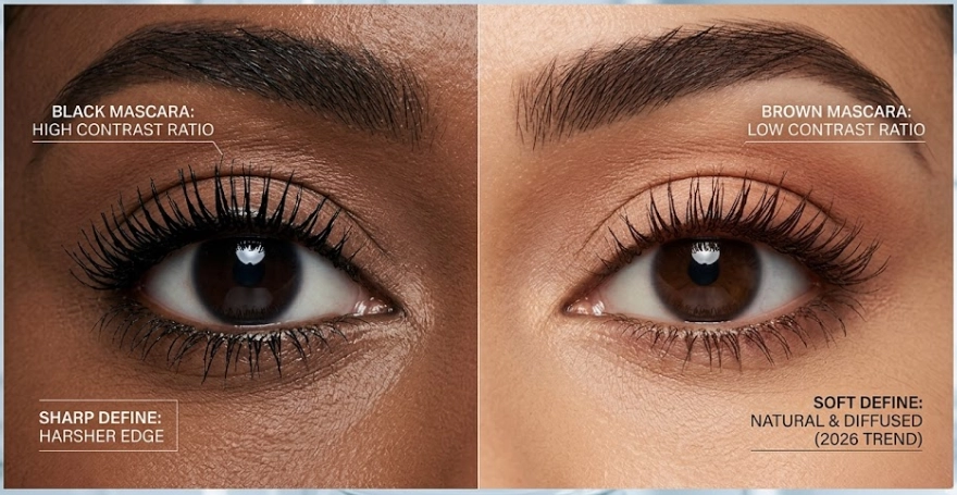 can you use brown mascara on black eyelashes